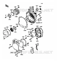 COUVERCLES MOTEUR pour Kawasaki GPX600R