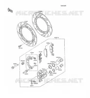 FREIN AVANT pour Kawasaki GPX600R