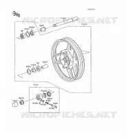 MOYEU AVANT pour Kawasaki GPX600R