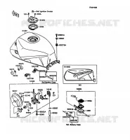 RESERVOIR CARBURANT pour Kawasaki GPX600R