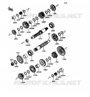 TRANSMISSION pour Kawasaki GPX600R