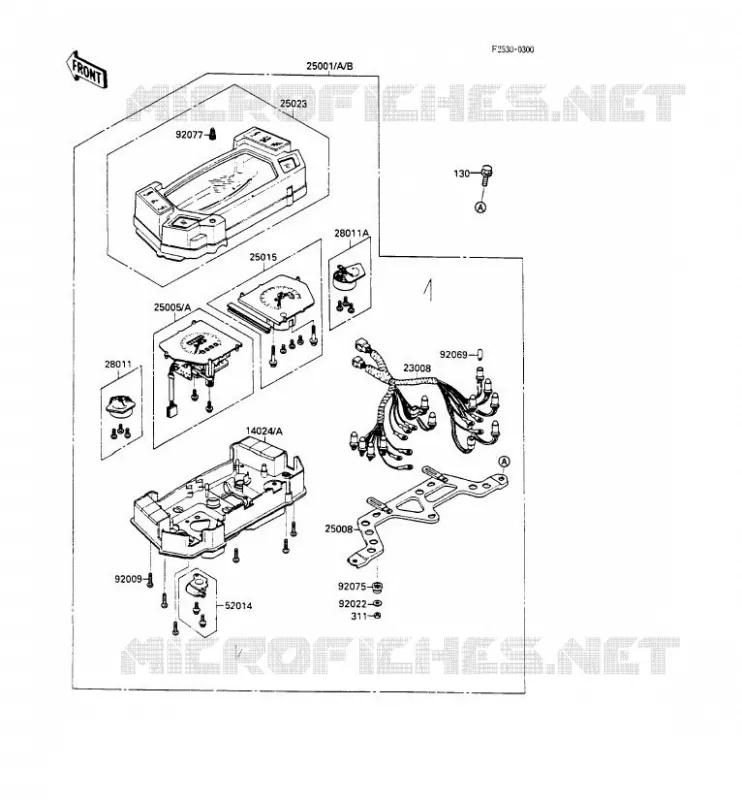 COMPTEURS Kawasaki MOTOS 600 1990 GPX600R  ZX600-C3