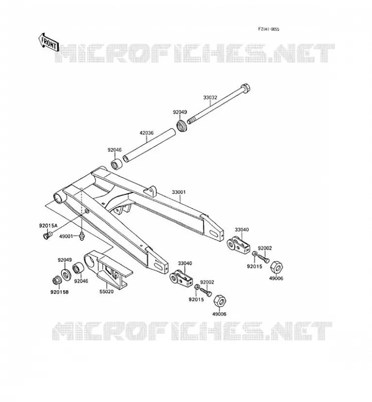 BRAS OSCILLANT Kawasaki MOTOS 600 1995 GPX600R  ZX600-C8
