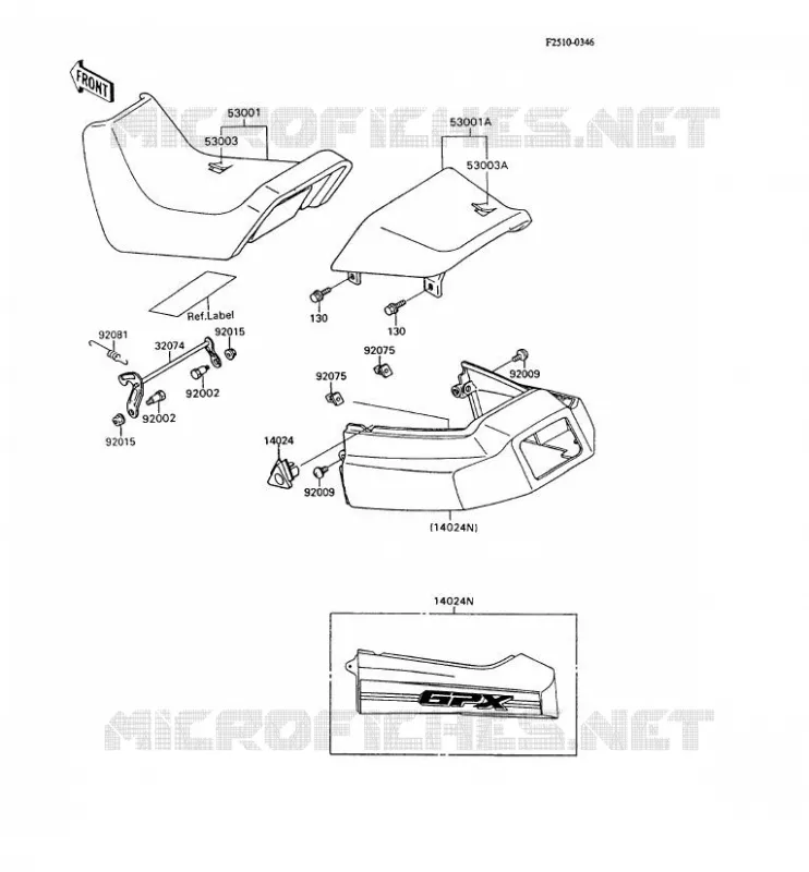 SELLE Kawasaki MOTOS 600 1995 GPX600R  ZX600-C8
