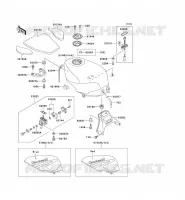 RESERVOIR CARBURANT pour Kawasaki ZZR600