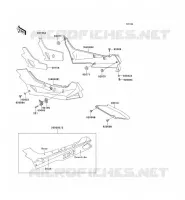 CACHE LAT&Eacute;RAL/GARDE CHAINE pour Kawasaki ZZR600