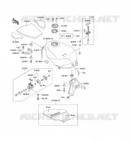 RESERVOIR CARBURANT pour Kawasaki ZZR600