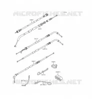 CABLES pour Kawasaki ZZR600