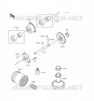 POMPE A HUILE/FILTRE &Agrave; HUILE pour Kawasaki ZZR600