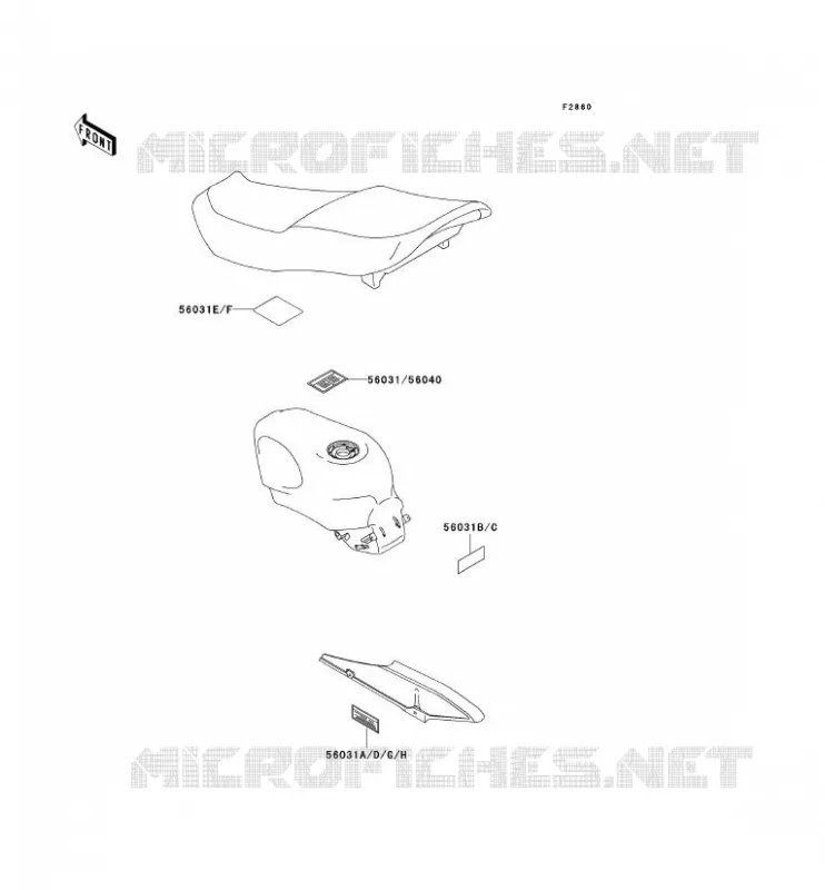 LABEL Kawasaki MOTOS 600 1993 ZZR600  ZX600-E1