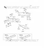 CACHE LAT&Eacute;RAL/GARDE CHAINE pour Kawasaki ZZR600