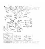CARENAGE INFERIEUR pour Kawasaki ZZR600