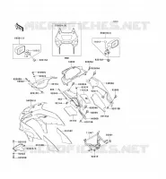 CARENAGE pour Kawasaki ZZR600