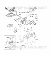 CHASSIS EQUIPMENT ELECTRIQUE pour Kawasaki ZZR600