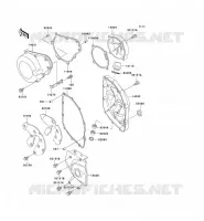 COUVERCLES MOTEUR pour Kawasaki ZZR600