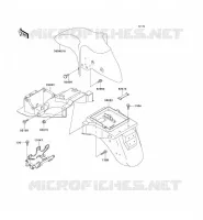 GARDE BOUE pour Kawasaki ZZR600