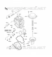 PI&Egrave;CES DE CARBURATEUR pour Kawasaki ZZR600