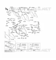 CARENAGE INFERIEUR pour Kawasaki ZZR600