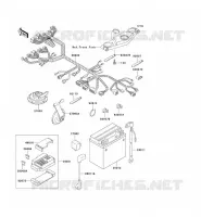 CHASSIS EQUIPMENT ELECTRIQUE pour Kawasaki ZZR600