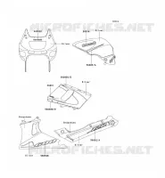 STICKER(SILVER/GRAYSTONE) pour Kawasaki ZZR600