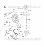 PI&Egrave;CES DE CARBURATEUR pour Kawasaki ZZR600