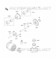 POMPE A HUILE/FILTRE &Agrave; HUILE pour Kawasaki ZZR600
