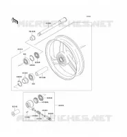 ROUE AVANT pour Kawasaki ZZR600