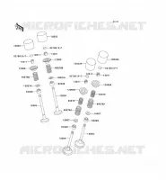 SOUPAPE pour Kawasaki ZZR600
