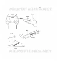 STICKER (NOIR)(CA,US) pour Kawasaki ZZR600