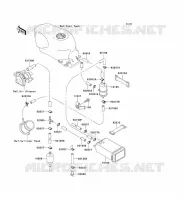 SYSTEME D'EVAPORATION CARBURANT pour Kawasaki ZZR600