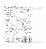 RESERVOIR CARBURANT pour Kawasaki ZZR600