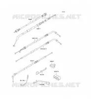 CABLES pour Kawasaki ZZR600
