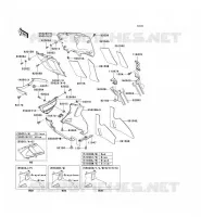 CARENAGE INFERIEUR pour Kawasaki ZZR600