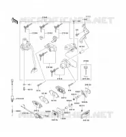 CONTACTEUR SERRURE/R&Eacute;FLECTEUR pour Kawasaki ZZR600