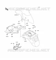GARDE BOUE pour Kawasaki ZZR600