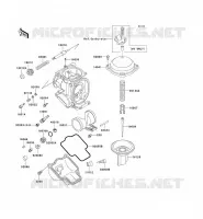 PI&Egrave;CES DE CARBURATEUR pour Kawasaki ZZR600