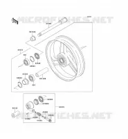 ROUE AVANT pour Kawasaki ZZR600
