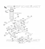 SUSPENSION ARRI&Egrave;RE pour Kawasaki ZZR600
