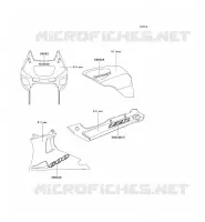 DECALS(SILVER)(CN) pour Kawasaki ZZR600