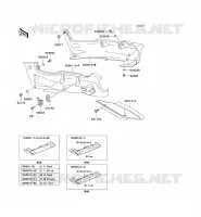 CACHE LAT&Eacute;RAL/GARDE CHAINE pour Kawasaki ZZR600