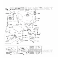 RESERVOIR CARBURANT pour Kawasaki ZZR600