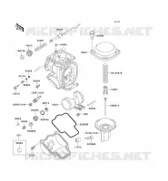 PI&Egrave;CES DE CARBURATEUR pour Kawasaki ZZR600