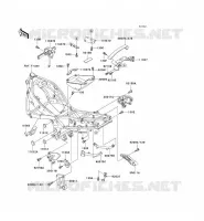 SUPPORT BATTERIE pour Kawasaki ZZR600