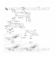 CACHE LAT&Eacute;RAL/GARDE CHAINE pour Kawasaki ZZR600