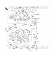 CARTER MOTEUR(S)(1/2) pour Kawasaki ZZR600
