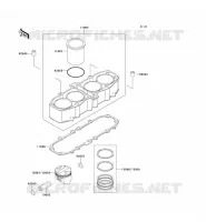 CYLINDRE/PISTON pour Kawasaki ZZR600