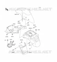 GARDE BOUE pour Kawasaki ZZR600