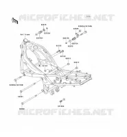PIECE DE CADRE (COUVERTURE) pour Kawasaki ZZR600