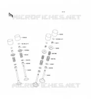 SOUPAPE pour Kawasaki ZZR600