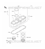 CYLINDRE/PISTON pour Kawasaki ZZR600